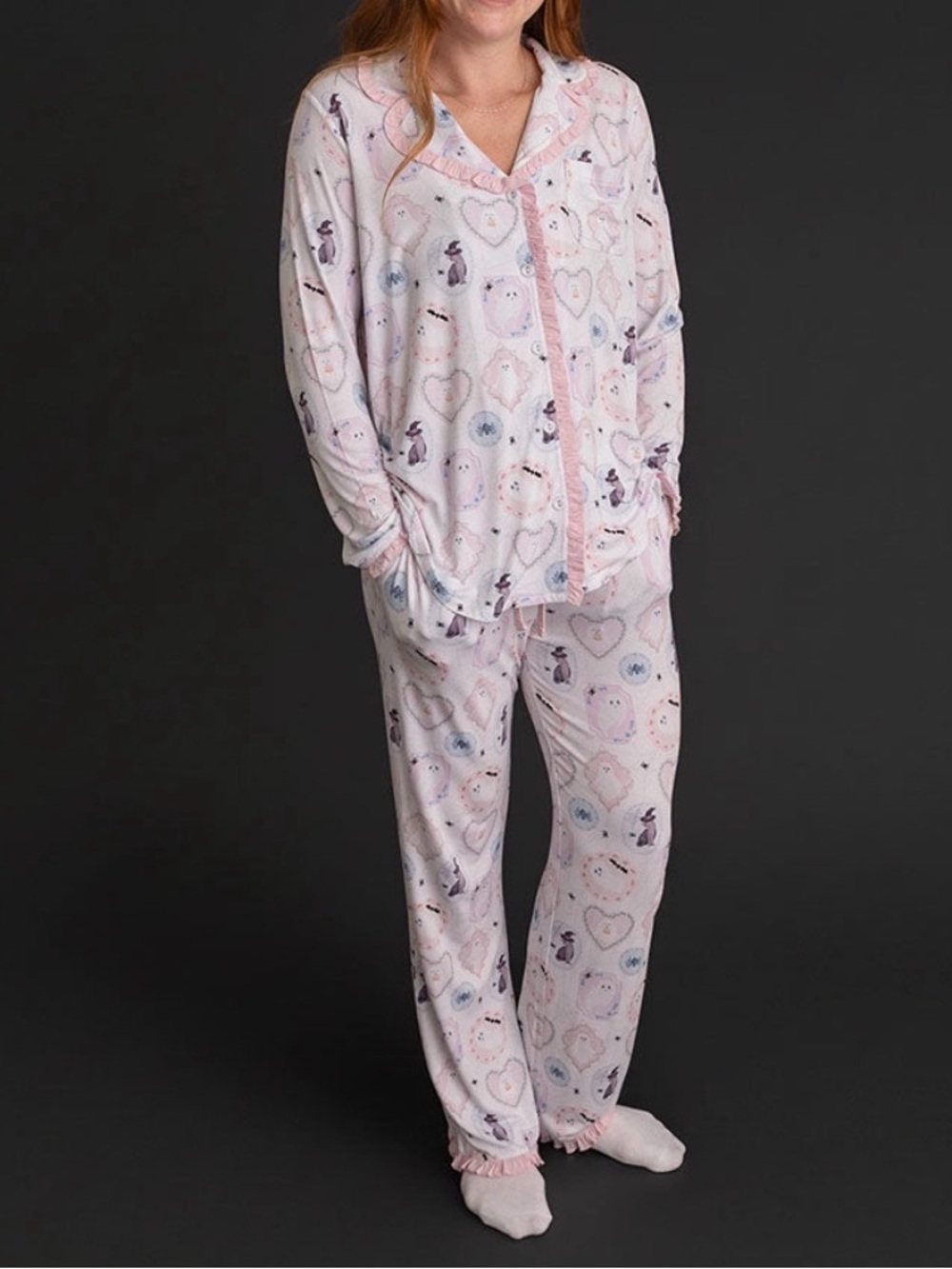 ISO Posh Peanut Spooks Ruffled womens Pj in small med or large